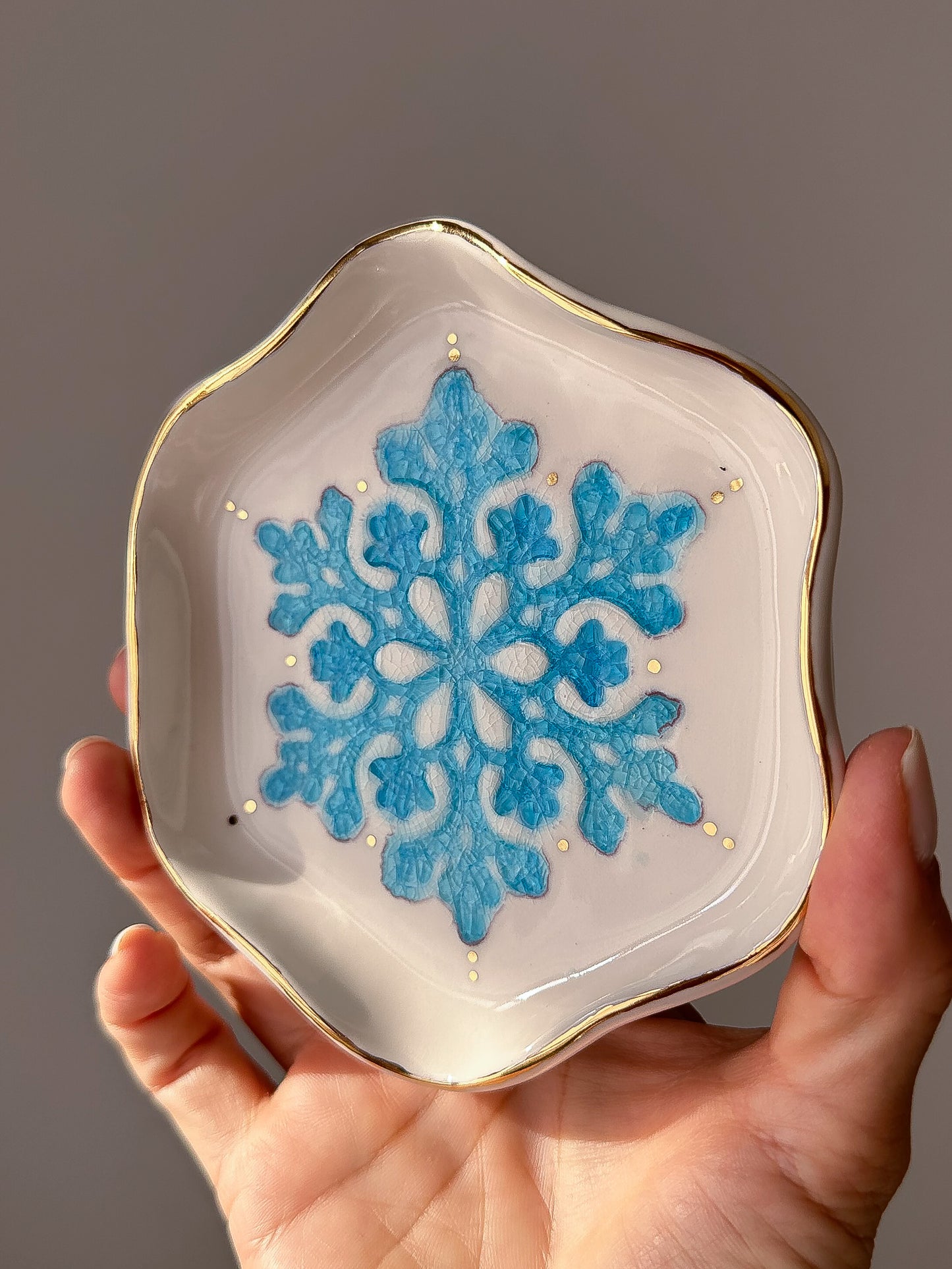 Snowflake - Jewellery Dish / Coaster