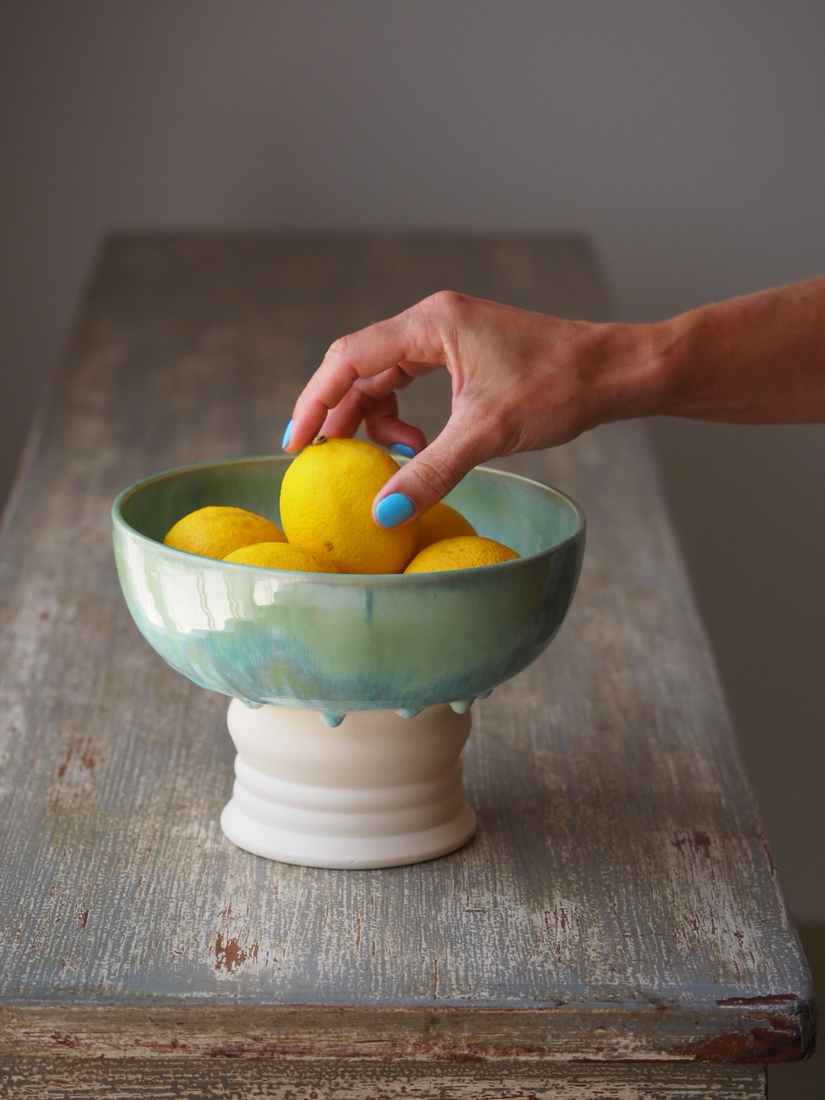 Nature’s Greens Pedestal Bowl